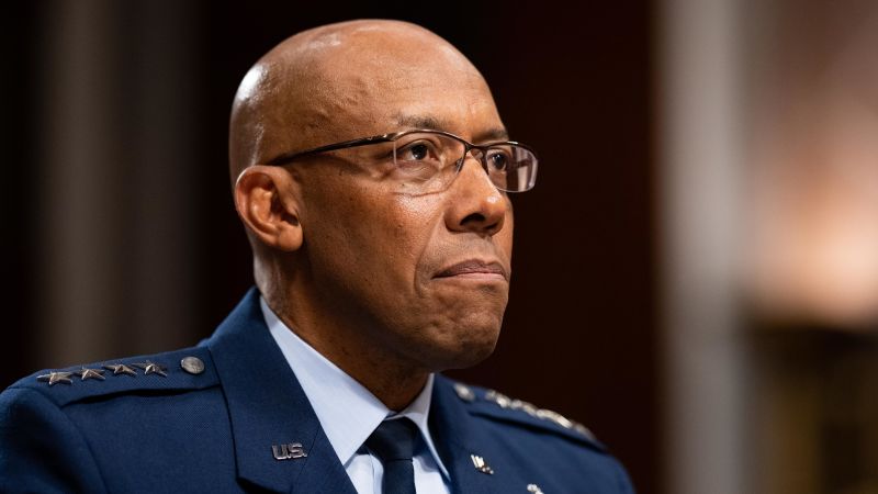 Who is CQ Brown, the chairman of the Joint Chiefs of Staff?